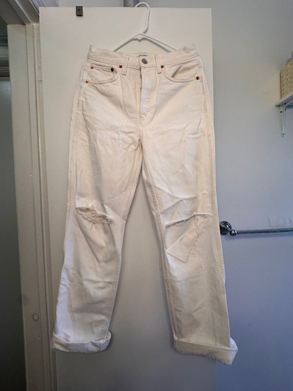 White jeans